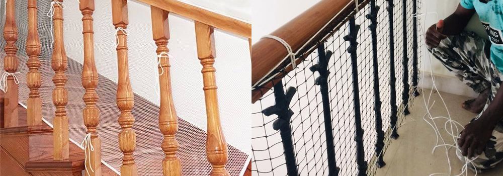 Staircase Safety Nets in Hyderabad | Call 9440088157 for Nets Fix